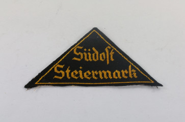 Hitlerjugend (HJ), Gebietsdreieck "Südost Steiermark", RZM Etikette - Militaria-Berlin