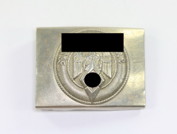 Hitlerjugend (HJ), Koppelschloss, Hst. A Ges. Gesch. A&S - Overhoff & Cie, Doppelhersteller (!) - Militaria-Berlin