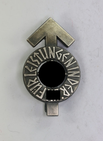 Hitlerjugend (HJ), Leistungsabzeichen in Silber, Hst. RZM M1/101 (Gustav Brehmer, Markneukirchen) - Militaria-Berlin