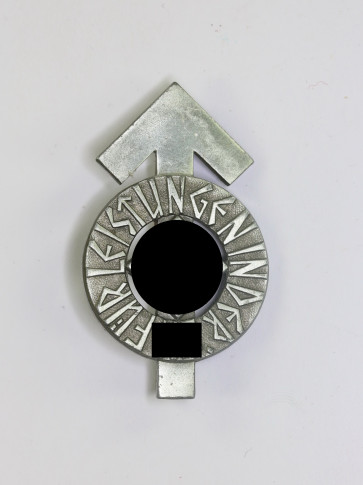 Hitlerjugend (HJ), Leistungsabzeichen in Silber, Hst. RZM M1/34 - Für Leistungen in der HJ - Militaria-Berlin