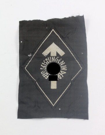 Hitlerjugend (HJ), Leistungsabzeichen in Silber, Stoff, mit RZM Etikette M4/134 - Militaria-Berlin
