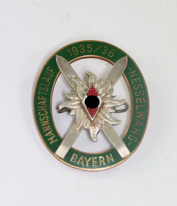 Hitlerjugend (HJ), Mannschaftslauf Nesselwang Bayern 1935/36, Hst. H.&Co. München  - Militaria-Berlin