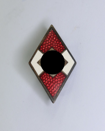 Hitlerjugend (HJ), Mitgliedsabzeichen, Hst. RZM M1/6 (Karl Hensler, Pforzheim) - Militaria-Berlin