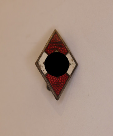 Hitlerjugend (HJ), Mitgliedsabzeichen/Raute, Hst. RZM M1/102 (Frank & Reif Stuttgart) - Militaria-Berlin