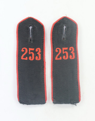 Hitlerjugend (HJ), Paar Schulterklappen Bann 253 - Militaria-Berlin