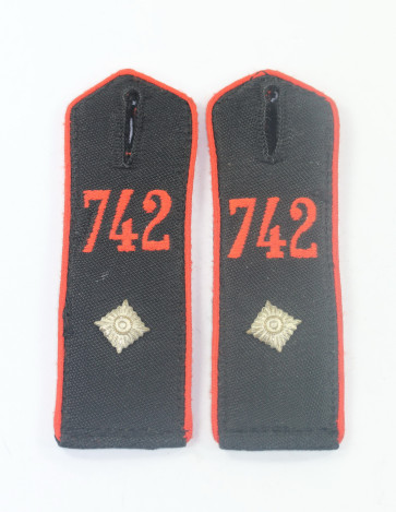 Hitlerjugend (HJ), Paar Schulterklappen Kammeradchaftsführer Bann 742 (Rappoltsweiler Gau Baden Süd) - Militaria-Berlin