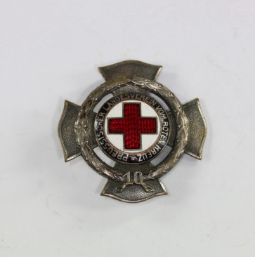 Preußen, Ehrenzeichen des Preußischen Landesvereins vom Roten Kreuz 10 Jahre, Hst. Godet - Militaria-Berlin