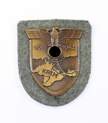 Krimschild auf Heeresstoff, Typ 3.10 - Militaria-Berlin