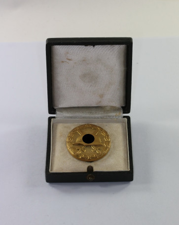 Verwundetenabzeichen in Gold, im Etui Hauptmünzamt Wien - Militaria-Berlin