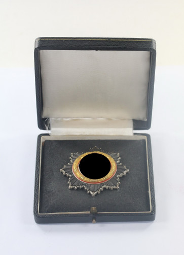 Deutsches Kreuz in Gold, Hst. 20 C.F. Zimmermann, Pforzheim (leicht), im Etui - Militaria-Berlin