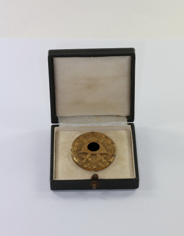 Verwundetenabzeichen in Gold, Hst. 30, im Etui Hauptmünzamt - Militaria-Berlin