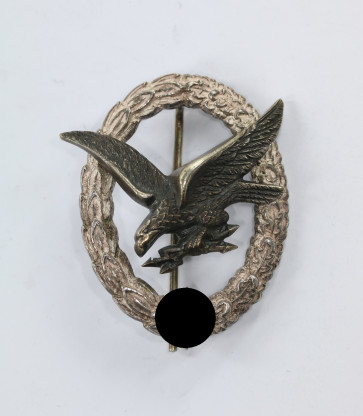 Fliegerschützenabzeichen der Luftwaffe mit Blitzbündel, Hst. BSW - Militaria-Berlin