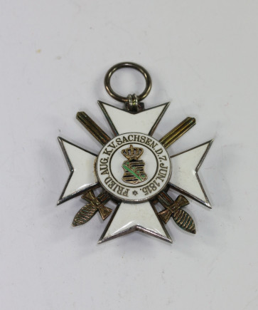 Sachsen, Verdienstorden Ritterkreuz 2.Klasse mit Schwertern, Hst. S - Militaria-Berlin