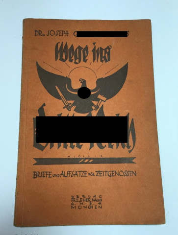 Buch, Dr. Goebbels, "Wege ins dritte Reich" 1927 - Militaria-Berlin