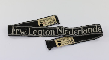 Waffen-SS, Ärmelband für Mannschaften der "Frw. Legion Niederlande" - Militaria-Berlin