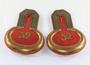 Paar Epauletten für einen Leutnant im 52. Preußischen Infanterieregiment (von Alvensleben) - Militaria-Berlin