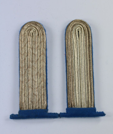 Kriegsmarine, Paar Schulterklappen, Leutnant Marineschule, nicht technisches Fach - Militaria-Berlin