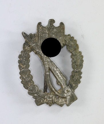 Infanterie-Sturmabzeichen in Silber, Hst. ÜÜ, breite Nadel (!) - Militaria-Berlin