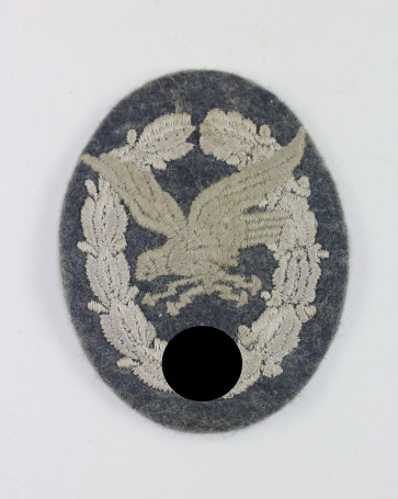 Fliegerschützenabzeichen mit Blitzbündel der Luftwaffe, Stoff - Militaria-Berlin