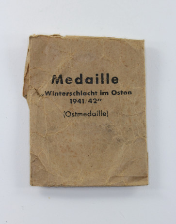 Verleihungstüte Ostmedaille, Arbeitsgemeinschaft für Heersbedarf  - Militaria-Berlin