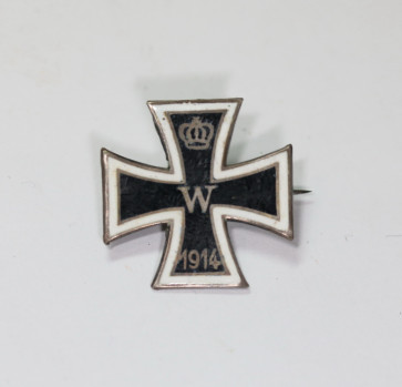 Miniatur Eisernes Kreuz 1. Klasse 1914, Silber (800), emailliert - Militaria-Berlin