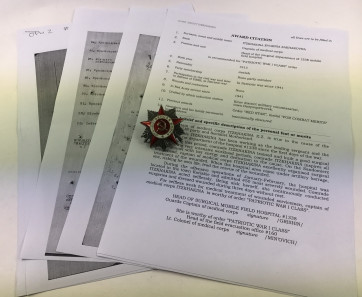Sowjetunion, Orden des Vaterländischen Krieges 2. Klasse mit Archiv Material.  - Militaria-Berlin
