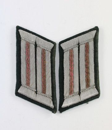 Paar Kragenspiegel für Offiziere der Panzertruppe - Militaria-Berlin