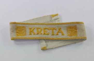 Ärmelband "Kreta", Variante mit 9 Blättern (!) - Militaria-Berlin
