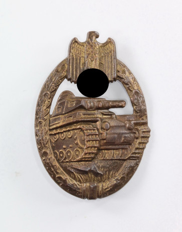Panzerkampfabzeichen in Bronze, Wurster, Buntmetall - Militaria-Berlin