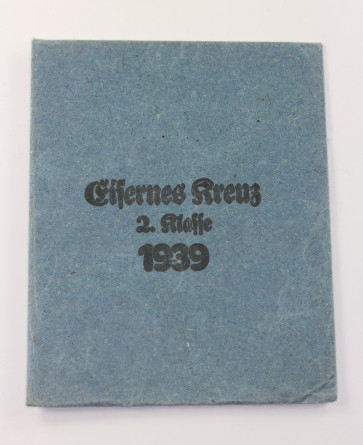 Verleihungstüte Eisernes Kreuz 2. Klasse 1939, Gottlieb & Söhne - Militaria-Berlin