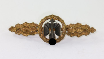 Frontflugspange für Jäger in Gold, Buntmetall - Militaria-Berlin