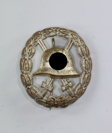 Verwundetenabzeichen in Silber, 1. Form, duchbrochen (!) - Militaria-Berlin