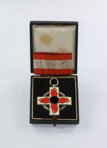 Feuerwehrehrenzeichen 2. Stufe, im Etui - Militaria-Berlin
