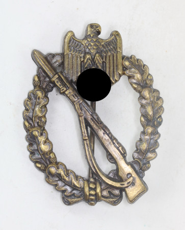 Infanterie-Sturmabzeichen in Bronze, Hst. A3 (Assmann & Sohn, Lüdenscheid) - Militaria-Berlin