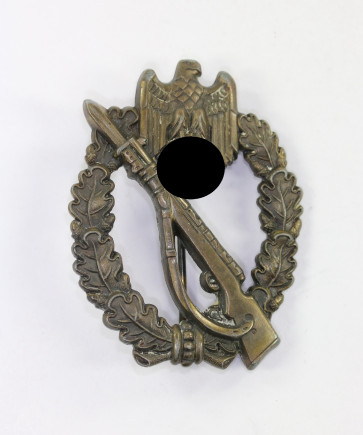 Infanterie-Sturmabzeichen in Bronze, Hst. S.H.u.Co. (im Gewehr) - Militaria-Berlin