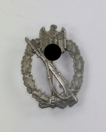  Infanterie-Sturmabzeichen in Silber, Alois Rettenmaier, "Broken Stem” - Militaria-Berlin