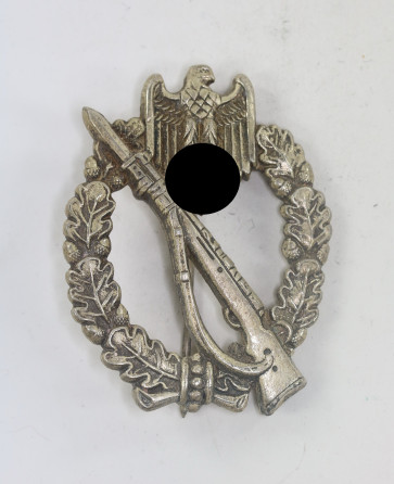 Infanterie-Sturmabzeichen in Silber, Hst. f.o. (Friedrich Orth, Wien) - Militaria-Berlin