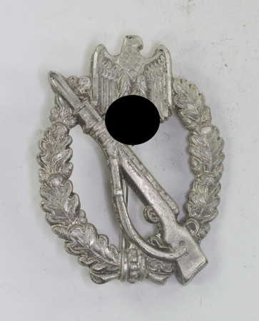 Infanterie-Sturmabzeichen in Silber, Hst. S.H.u.Co. 41 (Sohni, Heubach & Co., Oberstein) - Militaria-Berlin