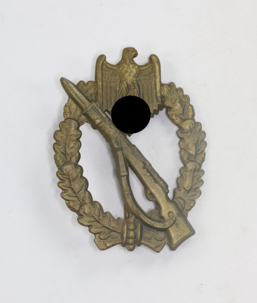 Infanterie Sturmabzeichen in Bronze, Hst. ÜÜ (E.F. Wiedmann, Frankfurt am Main) - Militaria-Berlin