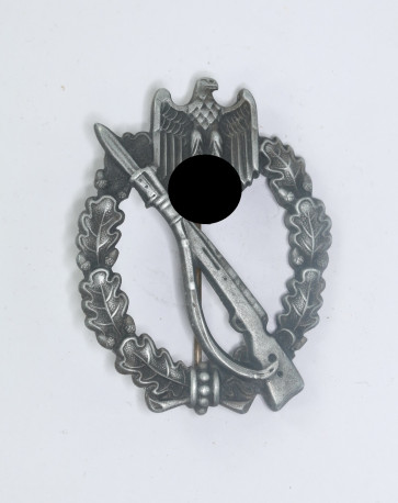  Infanterie Sturmabzeichen in Silber, Alois Rettenmaier, Schwäbisch Gmünd, halbhohl - Militaria-Berlin