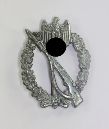 Infanterie Sturmabzeichen in Silber, Ernst L. Müller, Pforzheim (Zink) - Militaria-Berlin