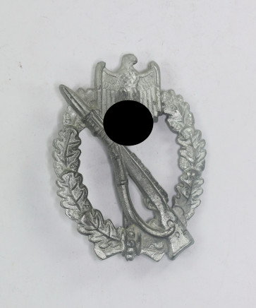 Infanterie Sturmabzeichen in Silber, Hst. ÜÜ (E.F. Wiedmann, Frankfurt am Main) - Militaria-Berlin