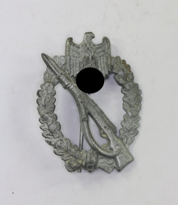 Infanterie Sturmabzeichen in Silber, Hst. ÜÜ (E.F. Wiedmann,mFrankfurt am Main) - Militaria-Berlin