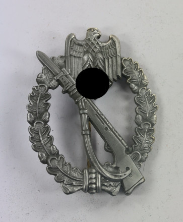 Infanterie Sturmabzeichen in Silber, Hst. FZS (Fritz Zimmermann, Stuttgart) - Militaria-Berlin