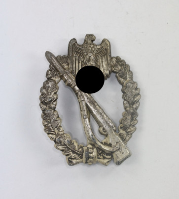  Infanterie Sturmabzeichen in Silber, Hst. HA, (Hermann Aurich, Dresden) - Militaria-Berlin