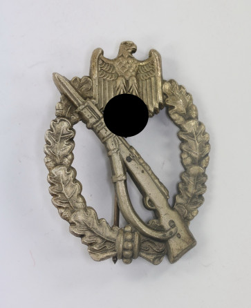  Infanterie Sturmabzeichen in Silber, Hst. L/51 (E.F. Wiedmann) - Militaria-Berlin