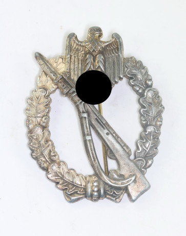  Infanterie Sturmabzeichen in Silber, Hst. R.S.S. (Richard Simm & Söhne, Gablonz) - Militaria-Berlin