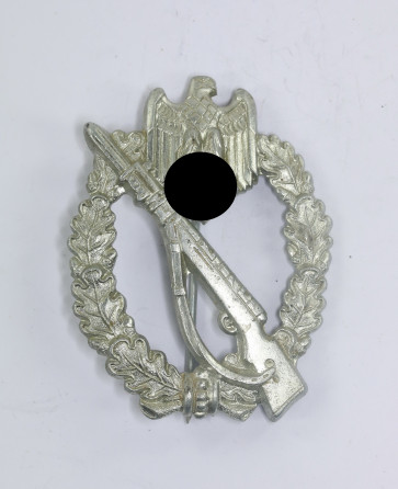 Infanterie Sturmabzeichen in Silber, Hst. S (neben Nadelbock) - Militaria-Berlin