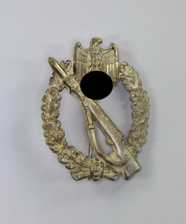  Infanterie Sturmabzeichen in Silber, Hst. W, Buntmetall, massiv (!) - Militaria-Berlin