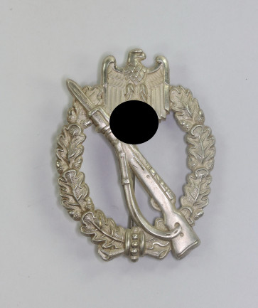 Infanterie Sturmabzeichen in Silber, Otto Schickle, Pforzheim (Buntmetall) - Militaria-Berlin
